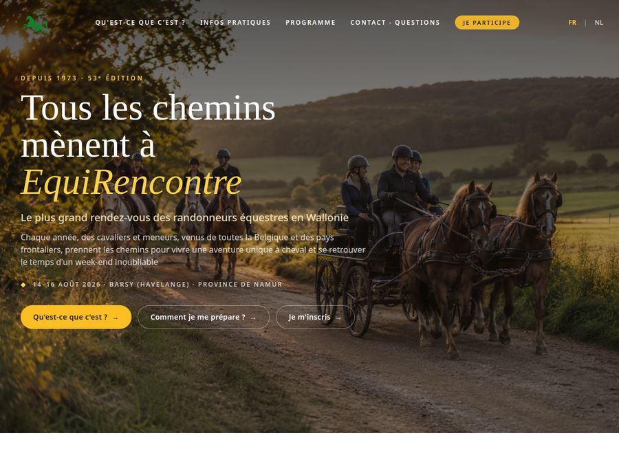Le site EquiRencontre, créé avec allo Christian