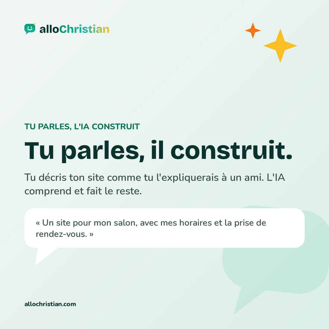 Tú hablas, él construye