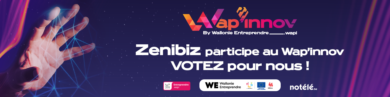 Cover LinkedIn — Zenibiz finaliste Wap'Innov 2026